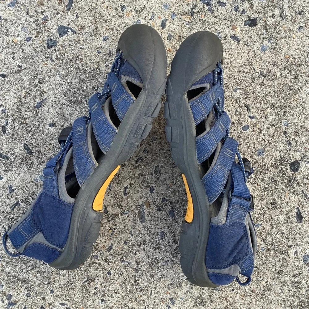 Keen Newport H2 Waterproof Hiking Sandals Blue Yellow Mens Outdoor Water Size 5